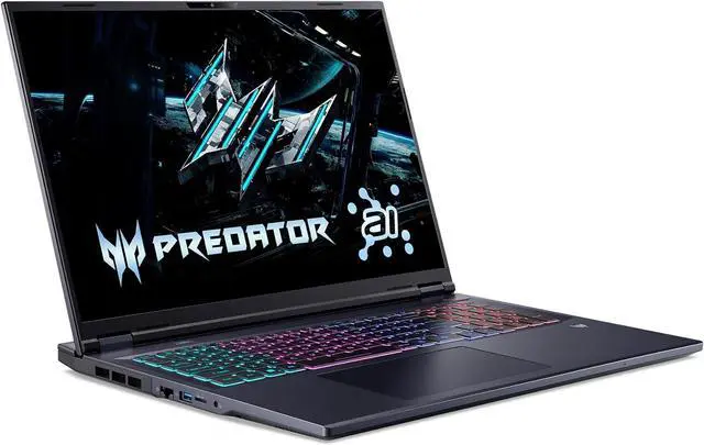 Alt view image 3 of 6 - Acer Predator Helios Neo 18 AI Gaming Laptop, 18" WQXGA 240Hz, Intel Core Ultra 9 275HX 24-Cores Processor, NVIDIA GeForce RTX 5070 Ti 8 GB GDDR7, 32GB DDR5 4 TB PCIe SSD, Wi-Fi 6E, Windows 11 Pro