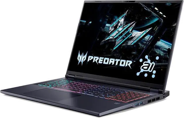 Alt view image 4 of 6 - Acer Predator Helios Neo 18 AI Gaming Laptop, 18" WQXGA 240Hz, Intel Core Ultra 9 275HX 24-Cores Processor, NVIDIA GeForce RTX 5070 Ti 8 GB GDDR7, 32GB DDR5 4 TB PCIe SSD, Wi-Fi 6E, Windows 11 Pro
