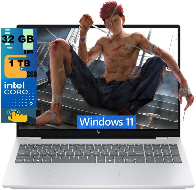 HP OmniBook 7 16 Creator Laptop, 16.0" OLED (2048x1280) Touchscreen, Intel Core 9 270H 14-Cores Processor, Intel Graphics, 32GB DDR5  1TB PCIe SSD, Backlit KB, Thunderbolt 4, Windows 11