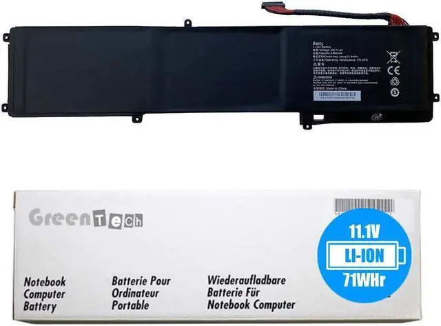 Main image of GreenTech RZ09-0102 Replacement Battery for Razer Blade RZ09-0102 RZ09-0116 RZ09-0130 - GreenTech 11.1V 71Whr 3 Cell Battery Betty Razer Blade 14" 2013-2015
