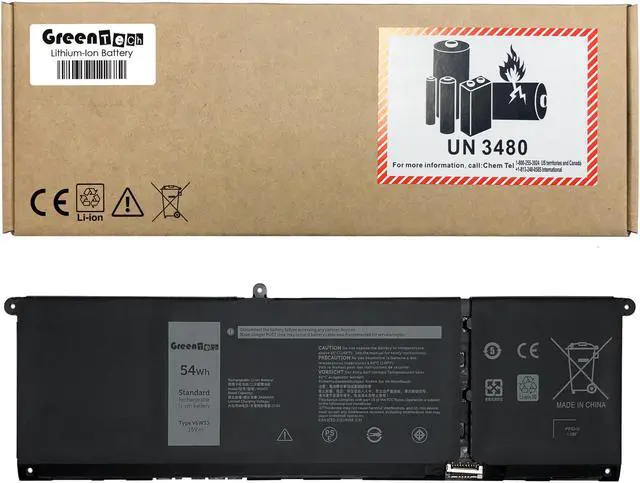 Main image of GREENTECH V6W33 BATTERY FOR DELL INSPIRON 3515 5415 5515 LATITUDE 3320 3420 3520 VOSTRO 3510 5410 5510 54WHR XDY9K MVK11 WV3K8 15V 54WHR