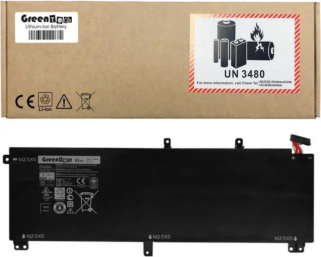 Main image of GreenTech New T0TRM Replacement Battery for Dell Precision M3800, Dell XPS 15 9530 11.1V 61Whr 0T0TRM Y758W H76MY