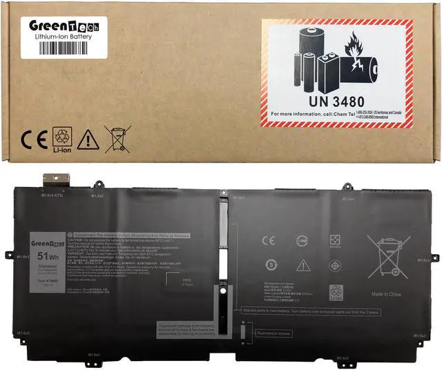 Main image of GREENTECH X1W0D BATTERY FOR DELL XPS 9310 2-IN-1 7.6V 51WHR 0FDRT DD9VF