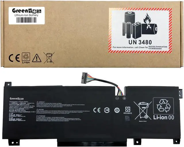 Main image of GREENTECH BTY-M492 BATTERY FOR MSI PULSE GL66 GL76 KATANA GF66 GF76 SWORD 15 A11U 11.4V 53.5WH