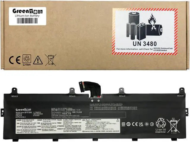 Main image of GREENTECH L17M6P52 01AV497 BATTERY FOR LENOVO THINKPAD P72 P73 11.25V 99WH SB10K97636 5B10W13903 01AV498 L17C6P51 SB10K97637