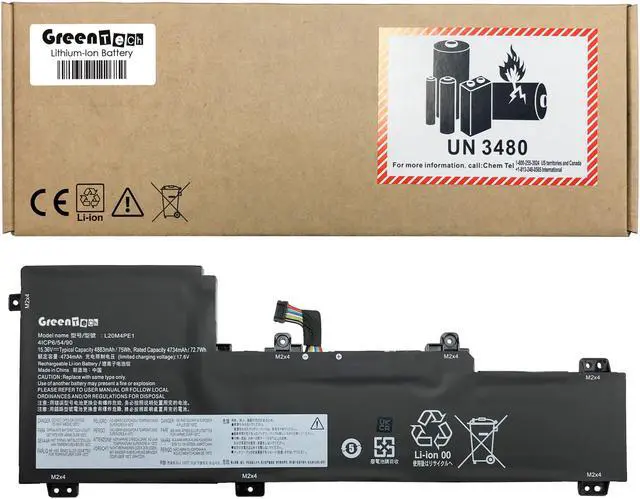 Main image of GREENTECH L20M4PE1 BATTERY FOR LENOVO IDEAPAD 5 Pro 16ARH7 SLIM 7 16ARH7 15.36V 75WHR SB11B66551 5B11B66552 5B11B66554 5B11B66555 SB11B66553 SB11B66556