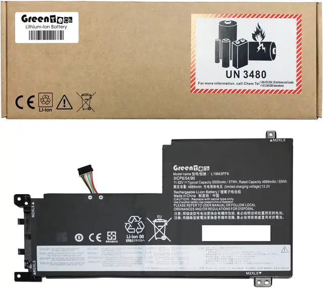 Main image of GREENTECH L19C3PF5 BATTERY FOR LENOVO IDEAPAD 5-15IAL7 5-15ITL05 57WHR SB10W86938 L19C3PF4 L19M3PF6
5B10W86947