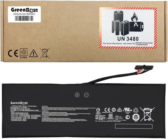 Main image of GREENTECH BTY-M47 BATTERY FOR MSI GS40 GS43 GS43VR 7.6V 61.25WH 925TA037H