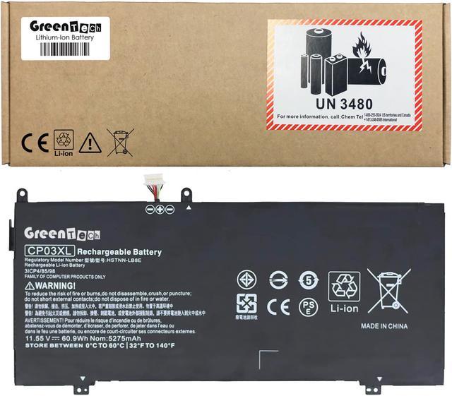 GREENTECH CP03XL 929072-855 BATTERY FOR HP SPECTRE X360 13-AE 11.55V  60.9WHR 929066-421 HSTNN-LB8E