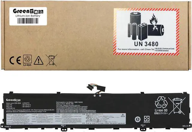 Main image of GREENTECH L20M4P75 BATTERY FOR LENOVO THINKPAD P1 GEN 4, THINKPAD X1 EXTREME 4TH GEN 90WH 5B11B79217 L20D4P75 SB11B79215