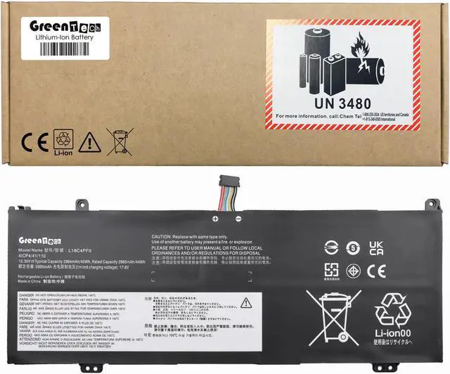 Main image of GREENTECH L18M4PF0 BATTERY FOR THINKBOOK 13S-IWL 13S-IML 14S-IWL 14S-IML 45WH L18C4PF0 L18D4PF0 5B10S73499 5B10W67334 SB10W67259