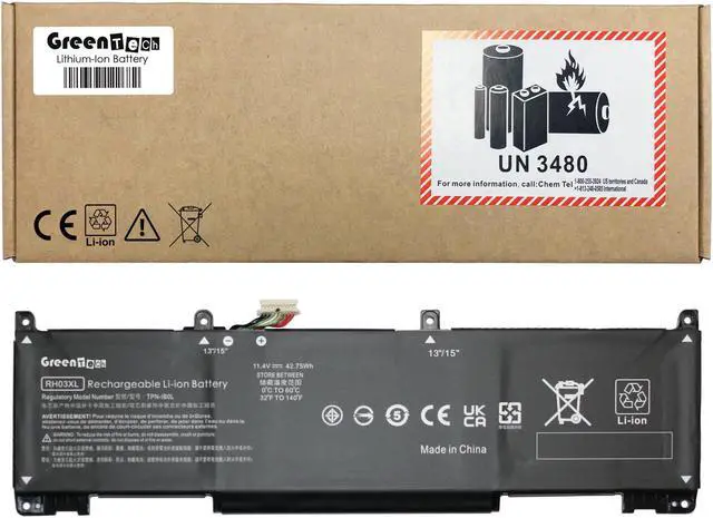 Main image of GREENTECH M75599-005 RH03XL BATTERY FOR HP PROBOOK 430 440 450 630 640 650 G8 42.75WH RH03042XL-PL M75017-AC1