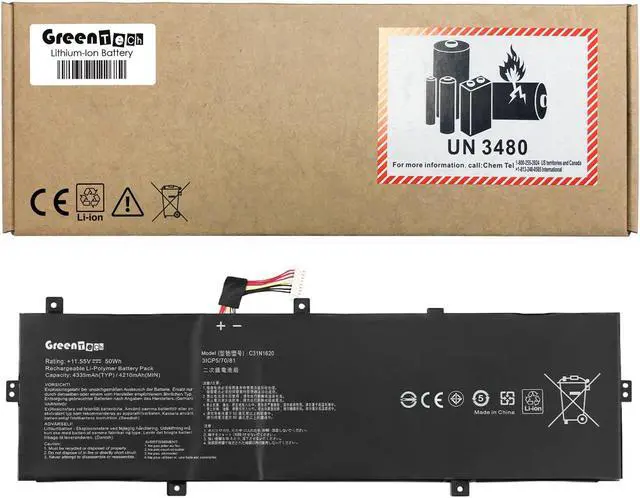 Main image of GREENTECH C31N1620 BATTERY FOR ASUS ZENBOOK UX430 UX430UNR UX430UA UX430UN UX430UQ 50WH 0B200-02370000 0B200-02370100 0B200-02370200