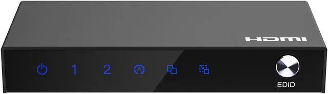 Alt view image 3 of 6 - PORTTA 4K HDMI 2-Port Video Splitter  1x2 HDMI Splitter w/ Solid Aluminum Housing  4K 60Hz