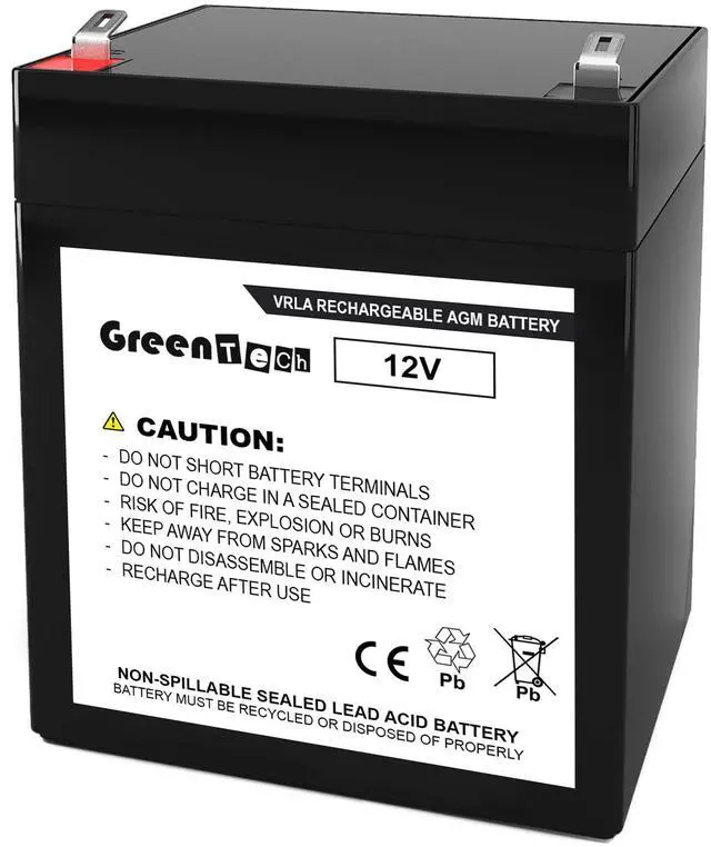 Main image of GREENTECH COMPATIBLE APCRBCV211-12V5AH SLA BATTERY FOR APC BVN650M1, BVN650M1-CA, BW650U1 12V 5AH REPLACES APCRBCV211, Battery Cartridge #211, RBCV211