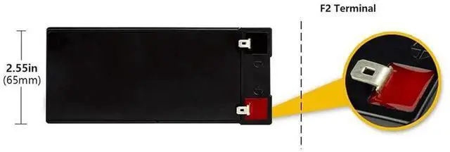 Alt view image 3 of 3 - GREENTECH COMPATIBLE APCRBC164-12V9AH SLA BATTERY FOR APC Back-UPS BE1050G3 12V 9AH REPLACES RBC164 Battery Cartridge #164