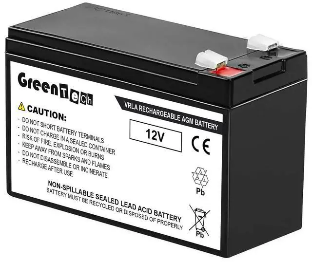 Main image of GREENTECH COMPATIBLE APCRBCV210-12V7AH SLA BATTERY FOR APC Easy UPS BV 650VA, BV650 12V 7AH REPLACES RBCV210 Battery Cartridge #210