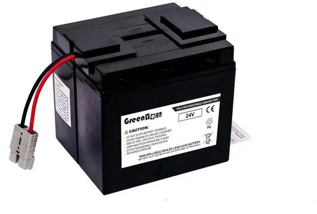 Main image of GREENTECH COMPATIBLE RBC7 24V18AH SLA BATTERY FOR APC SMART-UPS SMT1500C, SMT1500CNC, SMT1500CUS, SMT1500X93, SUA1000XLI 24V 18AH REPLACES RBC7 Battery Cartridge #7 SLA7 RBC 7