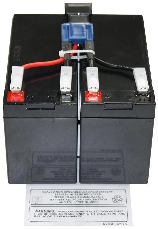 Alt view image 3 of 3 - GREENTECH COMPATIBLE RBC48 24V BATTERY FOR APC SMART-UPS SMT750C, SMT750CUS, SUA750US 24VDC Cartridge #48 RBC 48