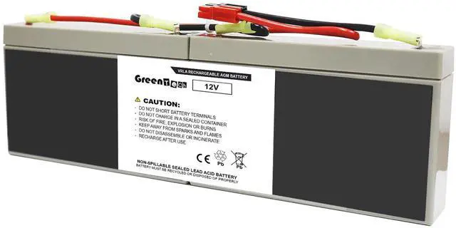 Main image of GREENTECH COMPATIBLE RBC18 12V BATTERY FOR APC BAY450, PS250, PS250I, PS450, PS450I, SC250RM1U, SC250RMI1U, SC450R1X542, SC450RM1U, SC450RMI1U, SU5005 REPLACES RBC18, BATTERY CARTRIDGE 18