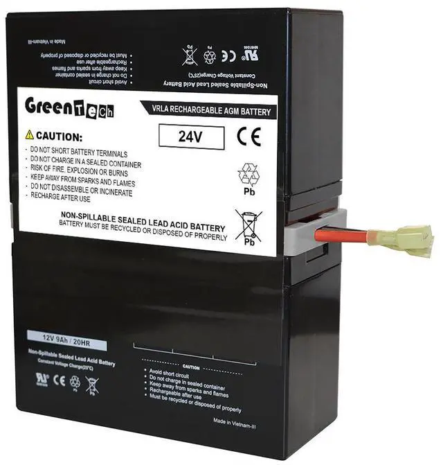 Alt view image 2 of 3 - GREENTECH COMPATIBLE RB1280X2A 24VDC SLA BATTERY FOR INTELLIGENT LCD UPS Series CP1350AVRLCD CP1500AVRLCD CP1500AVRT