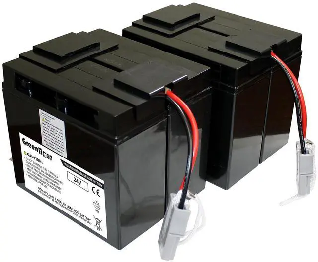 Main image of GREENTECH COMPATIBLE RBC55 24VDC SLA BATTERY FOR APC SMART-UPS SMT2200C, SMT2200CUS, SMT2200US, SMT3000C, SMT3000CUS, SUA5000RMT5U, SUA3000UXI, SUA48XLBP REPLACES BATTERY CARTRIDGE #55 SLA55 RBC55