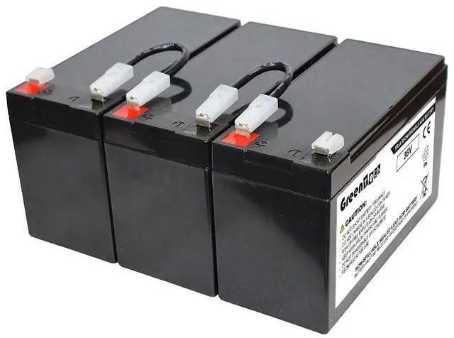 Main image of GREENTECH COMPATIBLE RB1290X3B SLA BATTERY FOR CYBERPOWER UPS M1100XL - 36VDC (12V, 9AH X 3)
