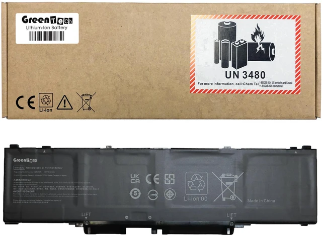Main image of GREENTECH P06351-001 MW08XL FOR HP ZBOOK 8 G1i 14 ZBOOK 8 G1i16 IN 15.44V 77WH P06351-005 TPN-DB2B HSTNN-OB3S TPN-DB2B P06165-271 MW08077XL