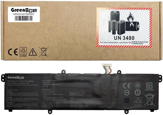 Main image of GREENTECH B31N1911 C31N1911 BATTERY FOR ASUS A413FA D413DA F413JA K413JA M413DA R413DA S413EA TM420IA TP420UA X1702ZA X421EA 11.55V 42WH 0B200-03580300M 08200-03580800M 0B200-03580000 0B200-03750000