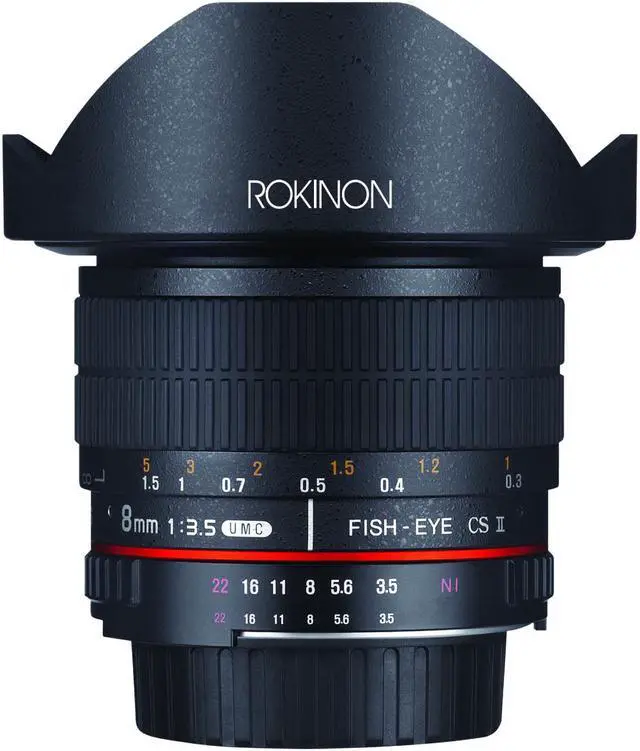 Alt view image 19 of 20 - Rokinon 8mm f/3.5 HD Fisheye Lens with Removable Hood for Canon EF