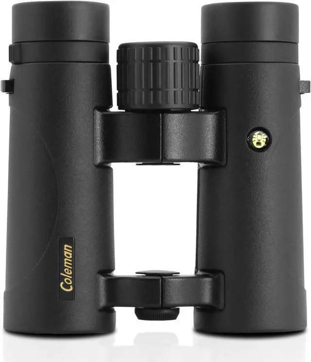 Alt view image 2 of 6 - Coleman 10x34 HD Phase Coated Open Bridge Roof Porro Prism Binoculars