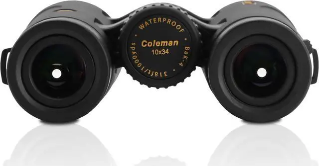Alt view image 4 of 6 - Coleman 10x34 HD Phase Coated Open Bridge Roof Porro Prism Binoculars