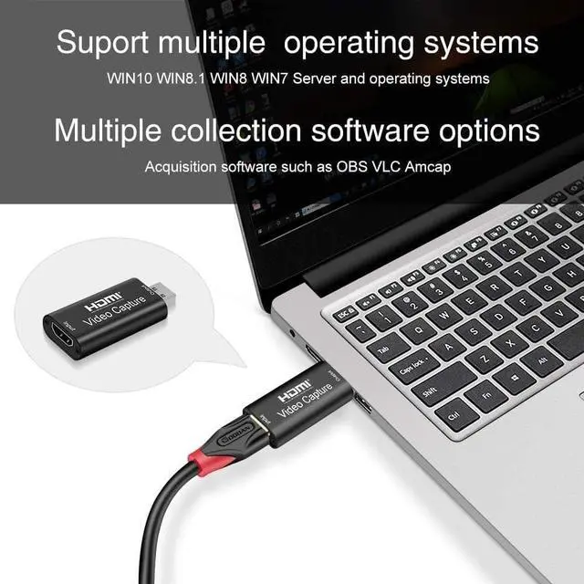 Alt view image 2 of 7 - HDMI USB Audio Video Capture Cards, HDMI to USB Game Capture Card,Full HD 1080P Recording, Easily Connect DSLR, Camcorder, or Action Cam to PC or Mac for High Definition Acquisition, Live Broadcasting