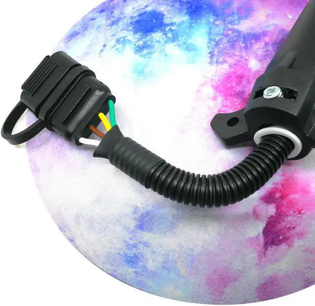 Alt view image 7 of 7 - CARROFIX 7-Way Round RV Blade to 4-Way Flat Trailer Wiring Adapter Connector Plug 7/4 Pin