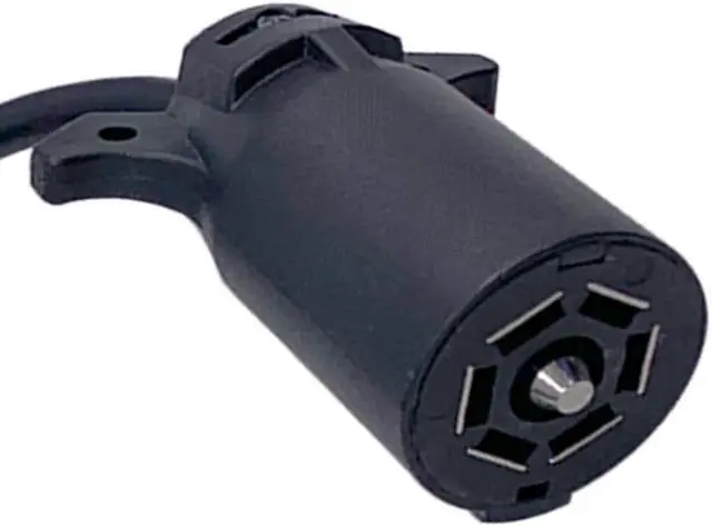Alt view image 6 of 7 - CARROFIX USA to EU Trailer Light Converter US 7-Way Blade Socket to EU 7-Pin Round Plug