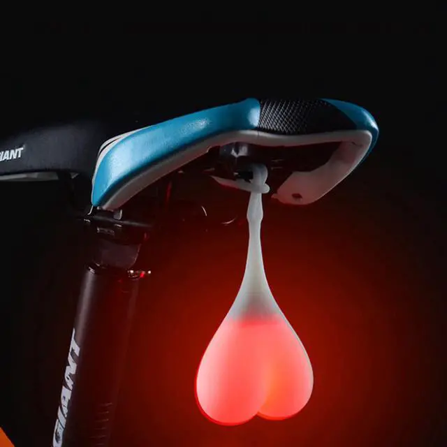 Main image of Carrofix Bicycle Tail Light Egg Light Creative Silicone Riding Night Safety Waterproof LED Warning Light