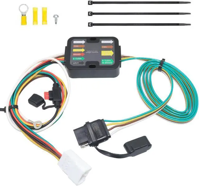 Main image of CARROFIX Vehicle Wiring Harness Kit with 4-Pole Flat Trailer Connector for Select Subaru