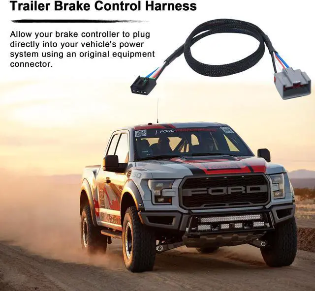 Alt view image 7 of 7 - CARROFIX Plug-in Wiring Adapter Trailer Brake Controller Harness Compatible with 2009-2021 Ford, F-150, 2017-2022 F-250 350 450 550 Super Duty
