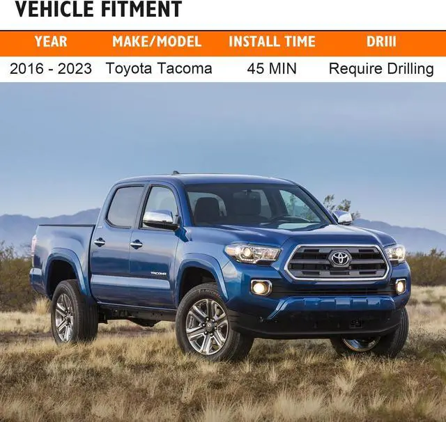 Alt view image 4 of 7 - CARROFIX Custom Fit Vehicle Taillight Wiring Harness with 4-Way Flat Trailer Connector for 2016-2023 Toyota Tacoma