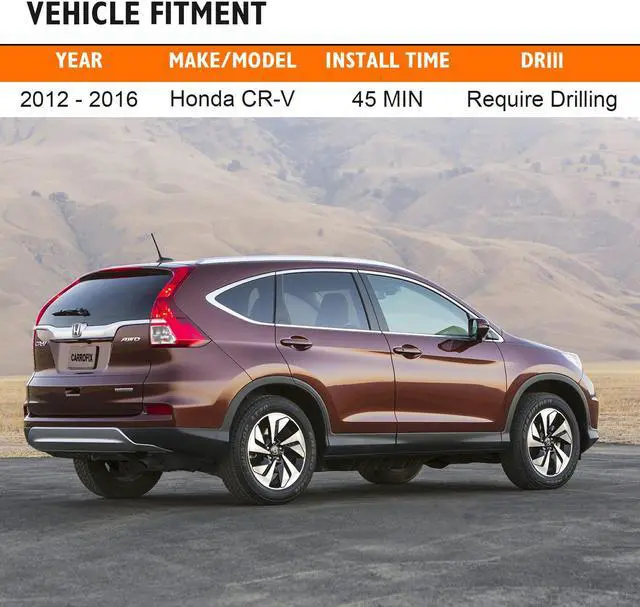 Alt view image 4 of 7 - CARROFIX Custom Fit CRV Wiring Harness with 4 Way Flat Trailer Connector for 2012-2016 Honda CR-V Simple Plug-in Hitch Wire Harness