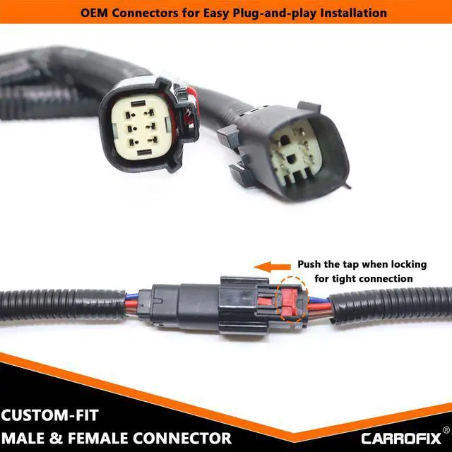Alt view image 4 of 6 - Custom Fit Blade Quick Connect Wiring Harness Adapter for LED Tailgate Light Bar