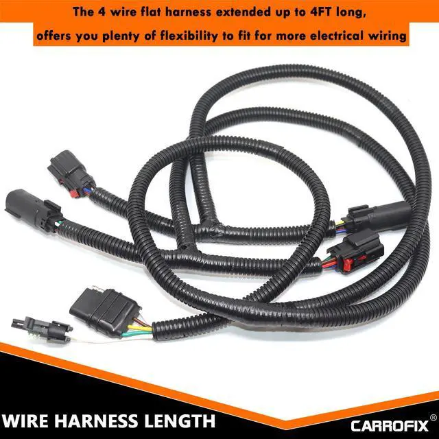 Alt view image 6 of 6 - Custom Fit Blade Quick Connect Wiring Harness Adapter for LED Tailgate Light Bar