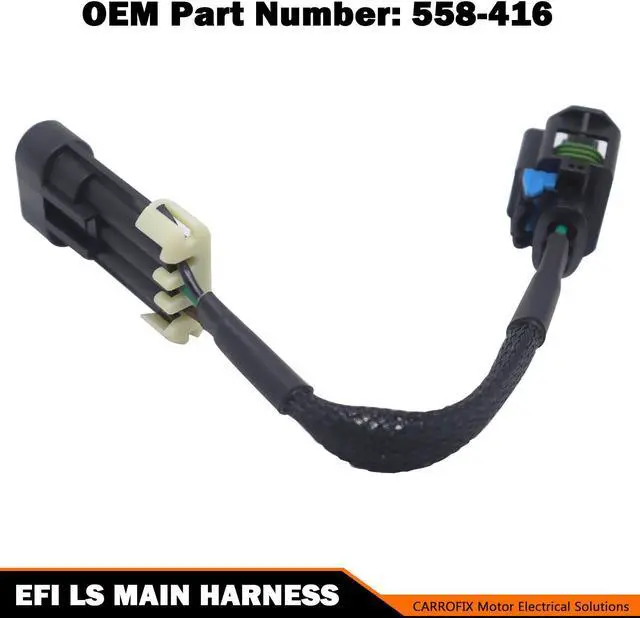 Alt view image 3 of 6 - CARROFIX Replacement 558-416 EFI LS Fuel Injection Wiring Harness to LS3-style MAP Sensor Adapter