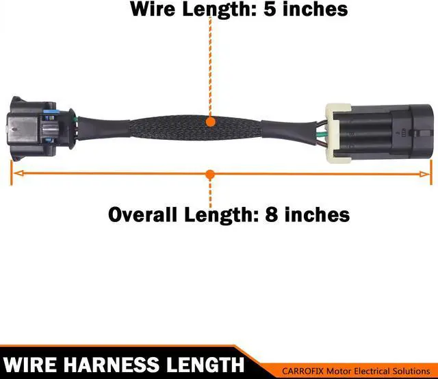 Alt view image 5 of 6 - CARROFIX Replacement 558-416 EFI LS Fuel Injection Wiring Harness to LS3-style MAP Sensor Adapter