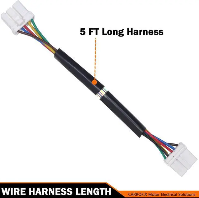 Alt view image 5 of 7 - CARROFIX Replacement 2120-1060 Harley Rear Tail Light Fender Wiring Harness Plug-N-Play NRFH-01