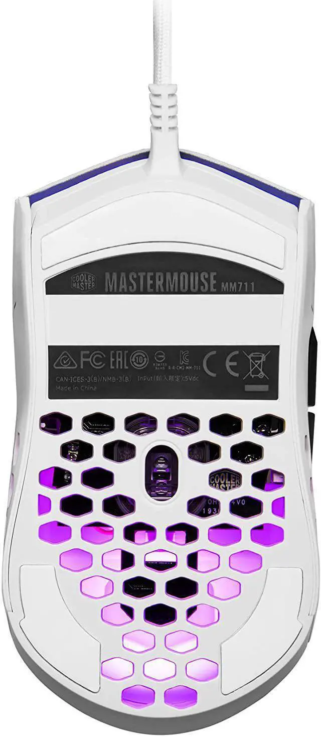 Alt view image 19 of 20 - Cooler Master MasterMouse MM MM711 Gaming Mouse MM711WWOL1