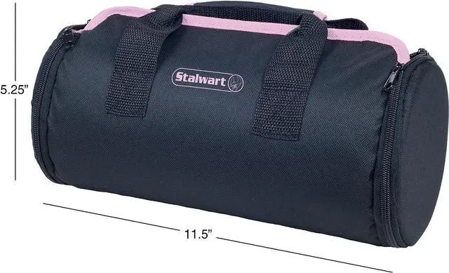 Alt view image 3 of 4 - Household Hand Tools, 86 Piece Tool Set With Roll-Up Bag by Stalwart, (Hammer, Wrench Set, Screwdriver Set, Pliers) - Great for the Home or Car - Pink