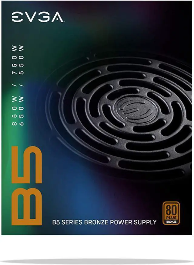 Alt view image 12 of 14 - EVGA 550 B5, 80 Plus BRONZE 550W, Fully Modular, EVGA ECO Mode, 5 Year Warranty, Compact 150mm Size, Power Supply - 220-B5-0550-V1