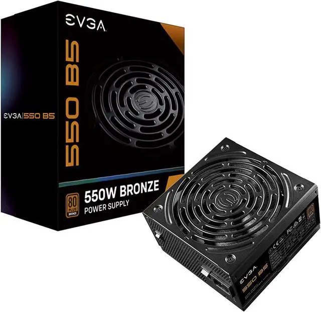 Alt view image 10 of 14 - EVGA 550 B5, 80 Plus BRONZE 550W, Fully Modular, EVGA ECO Mode, 5 Year Warranty, Compact 150mm Size, Power Supply - 220-B5-0550-V1