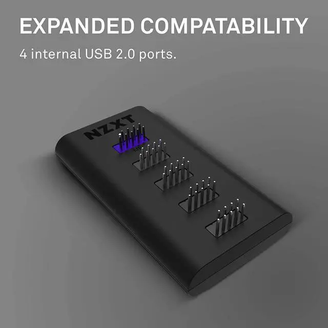 Alt view image 8 of 11 - NZXT AC-IUSBH-M3 Internal USB Hub (Gen 3)